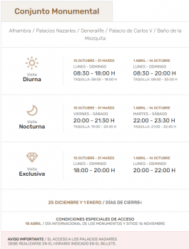 horario palacios
