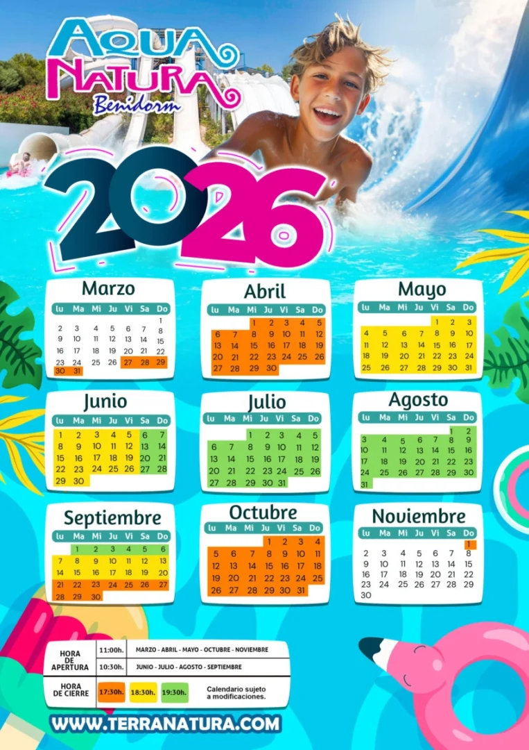 CALENDARIO Aqua Natura 2026