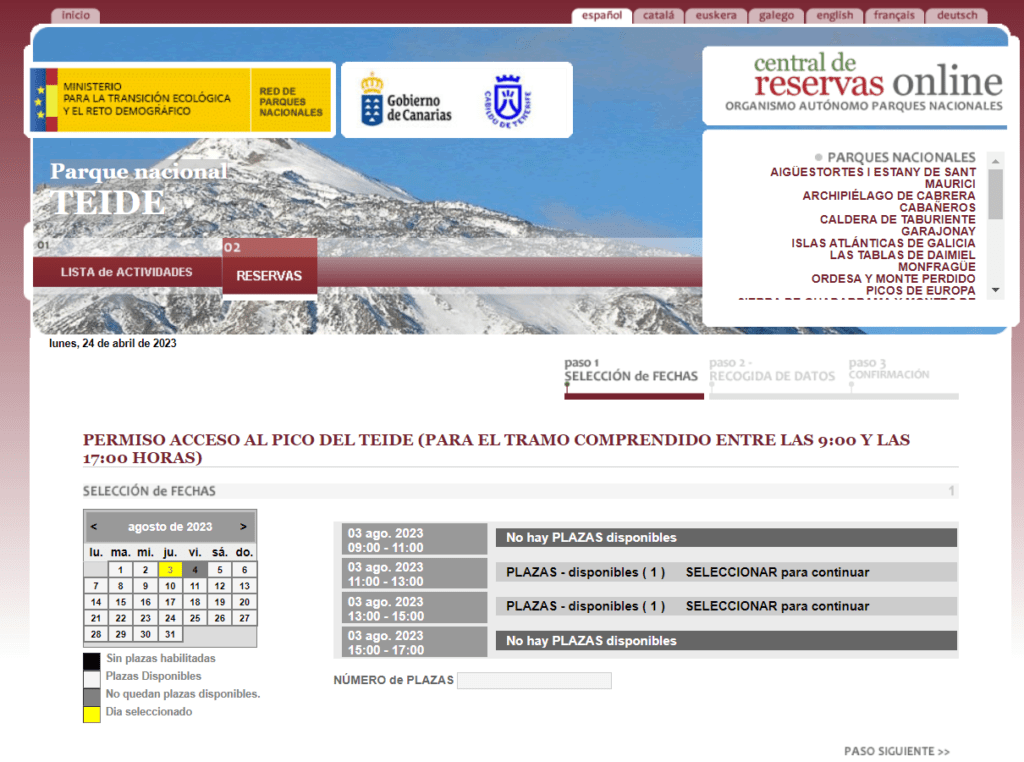 reservas