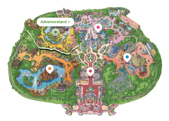 Adventureland mapa