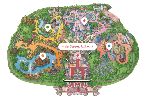 Main street USA mapa
