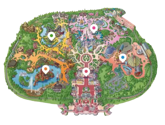 mapa disneyland
