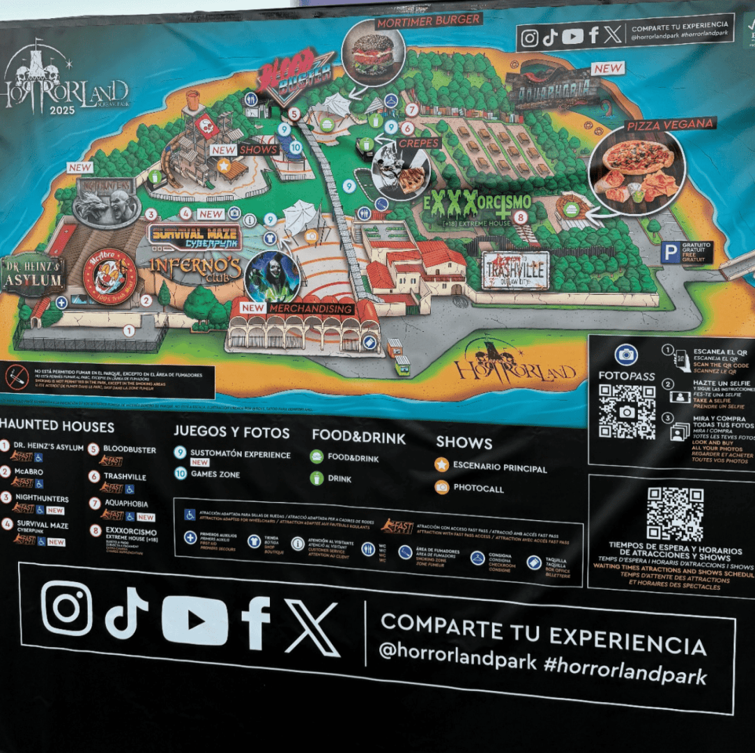 mapa horrorland 2025