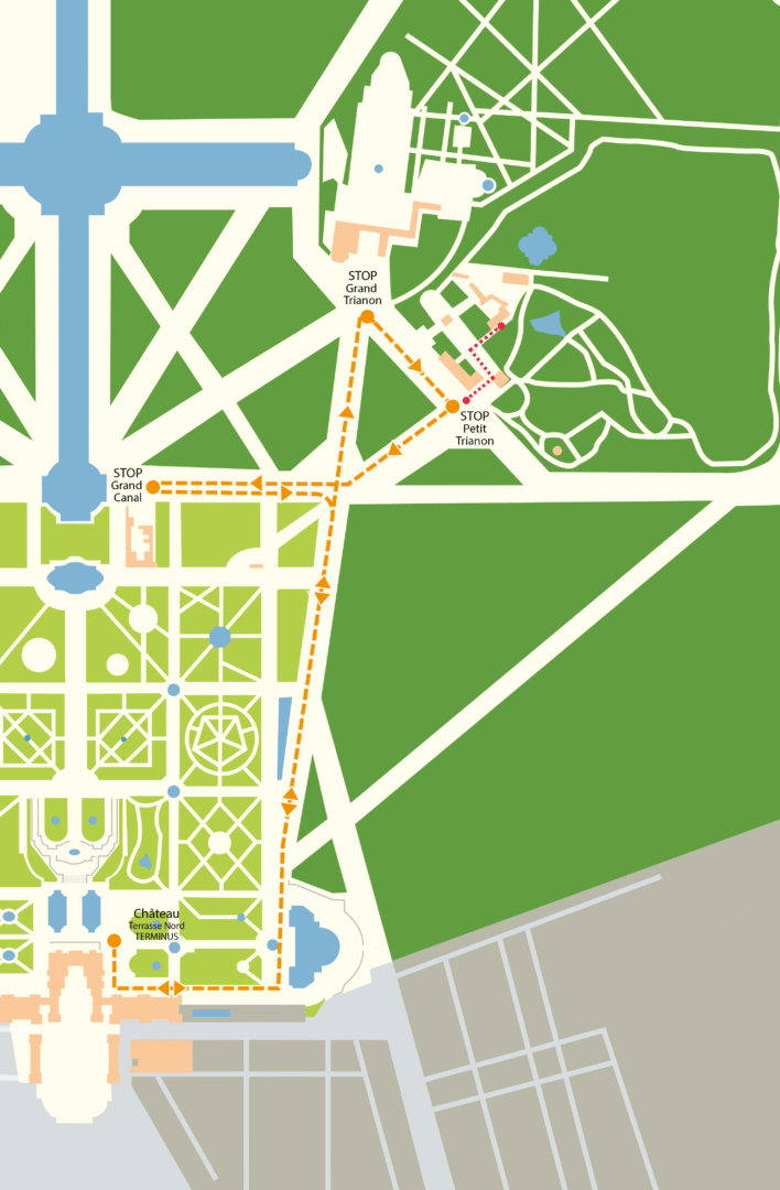 plano petit train versailles