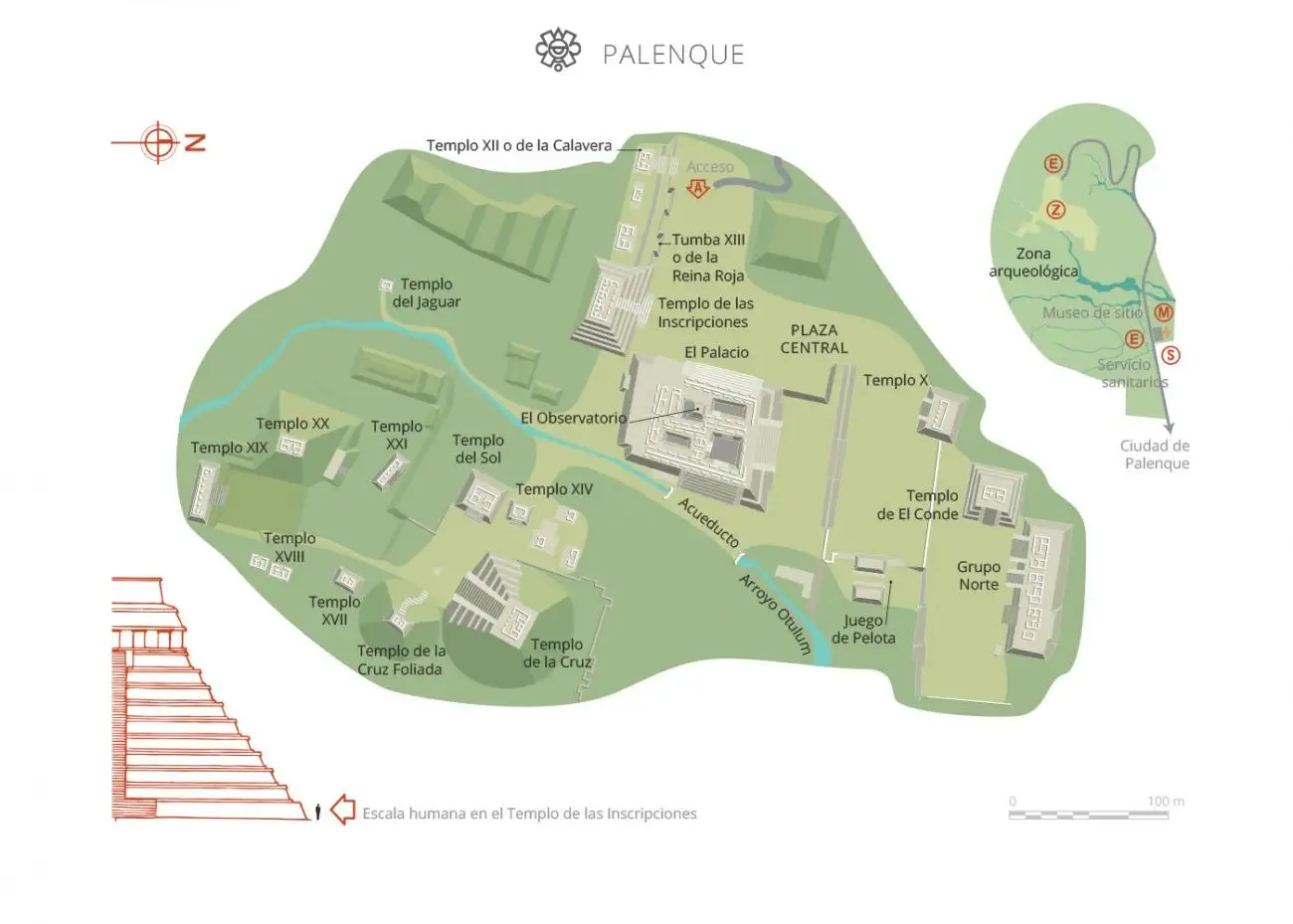 Palenque mapa