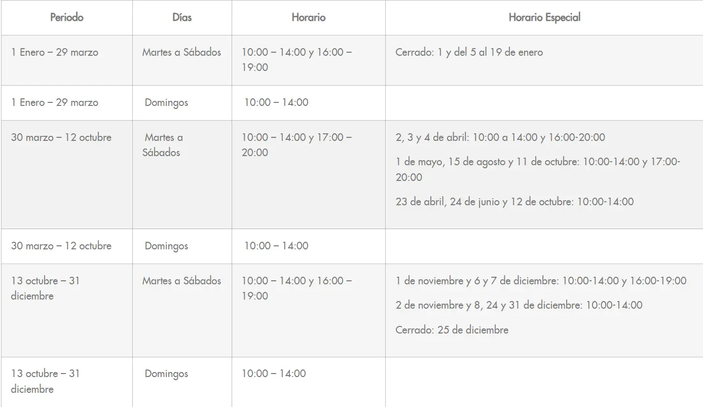 horarios san isidoro leon