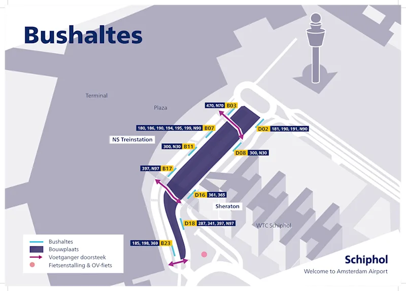 parada buses schiphol