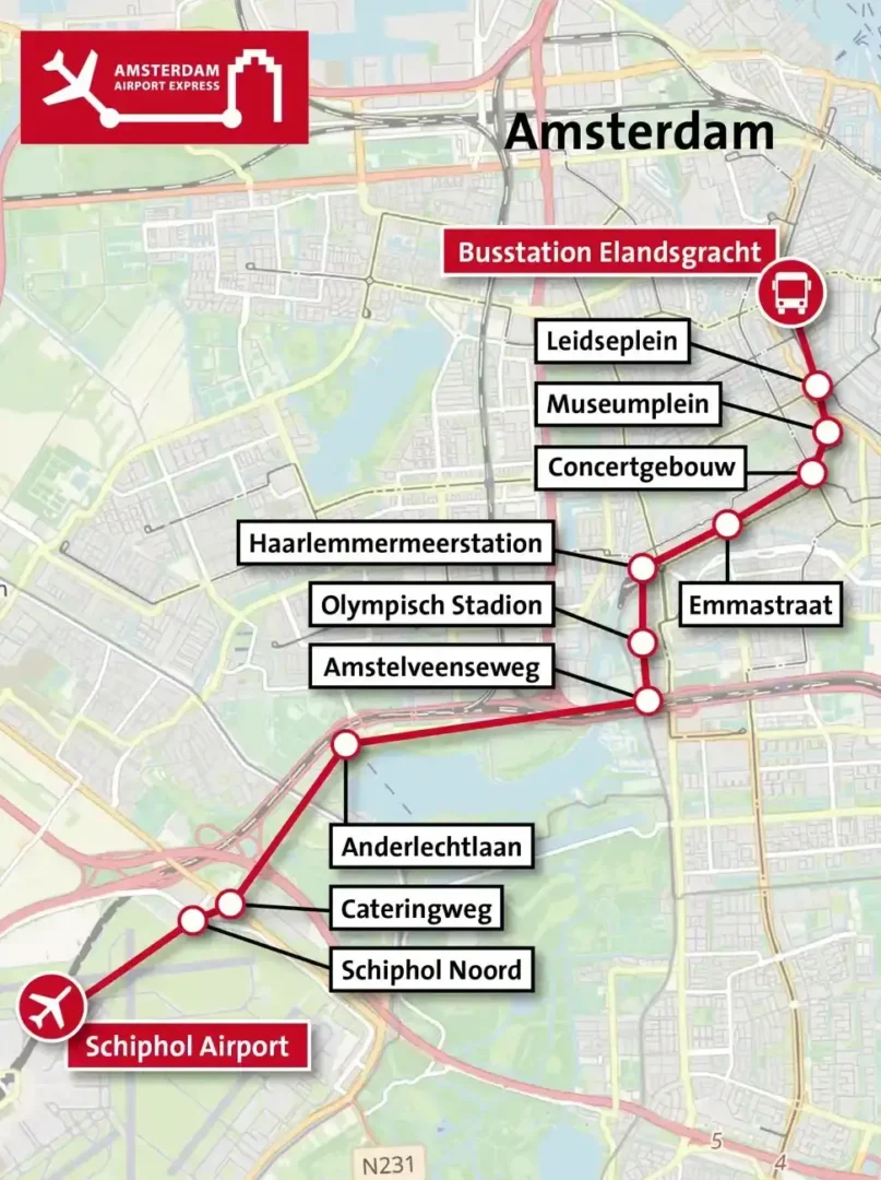 paradas bus 397 amsterdam