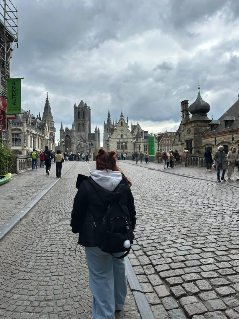 foto tipica Gante desde Sint Michielsbrug