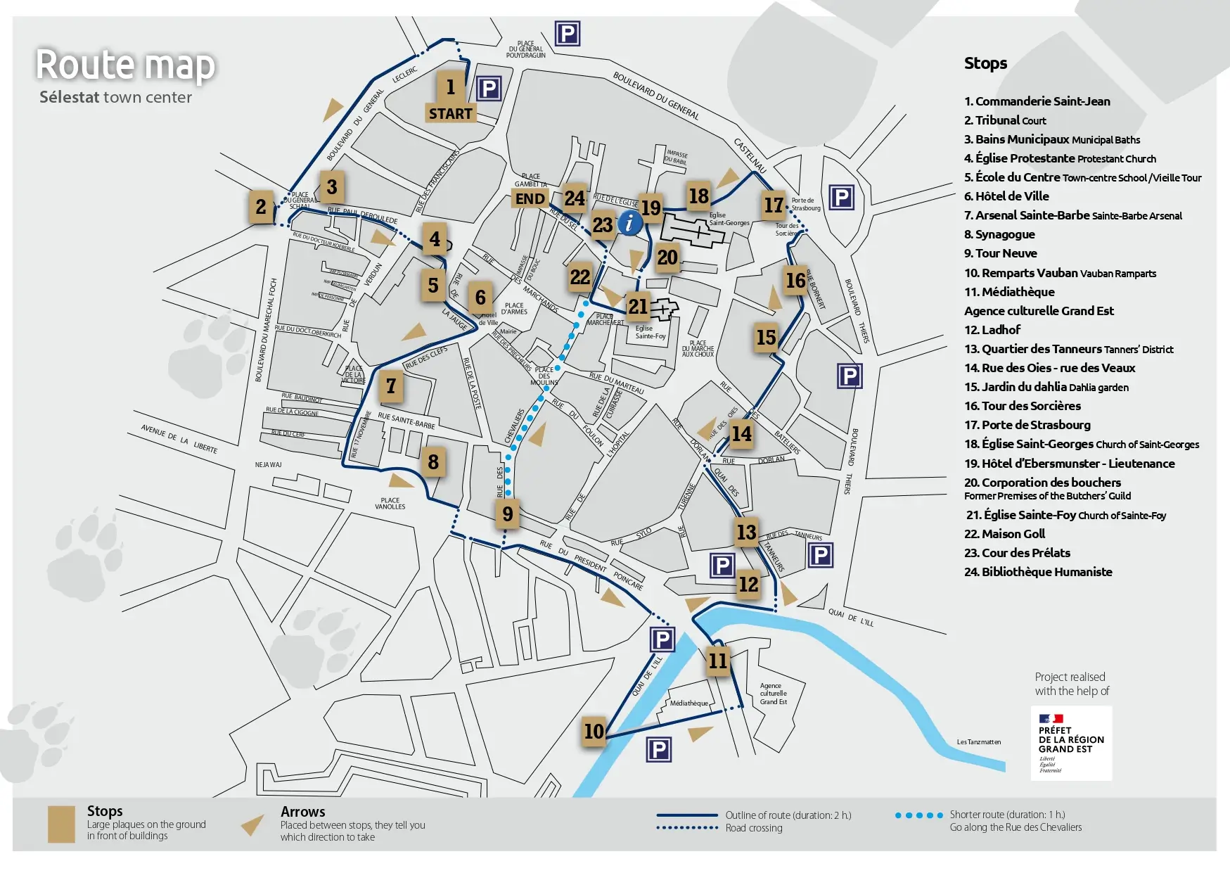 mapa selestat